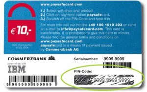 paysafe card